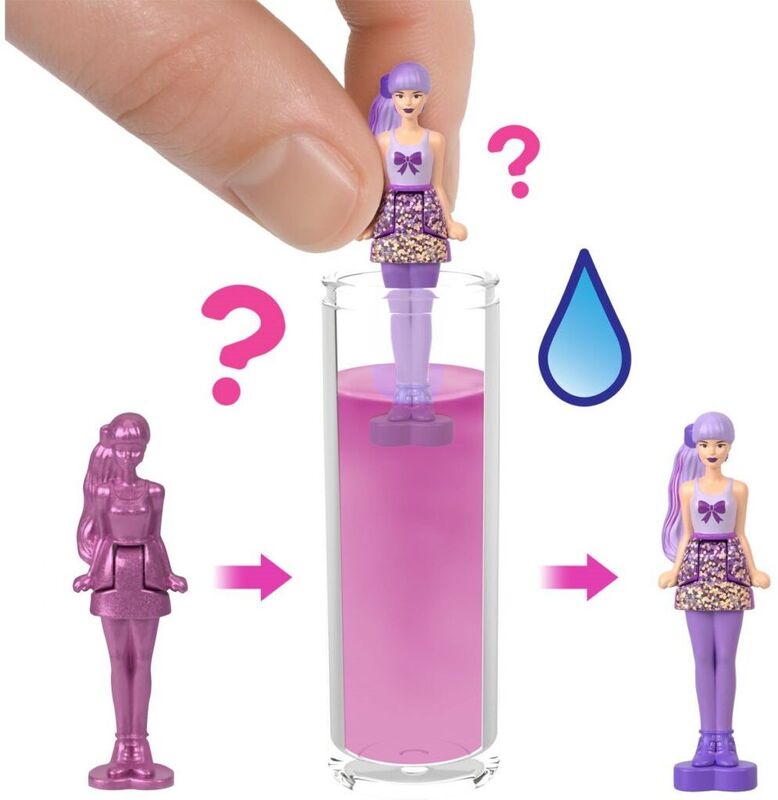 Mattel Κουκλίτσα Mini Barbieland Color Reveal 3cm Σε 6 Σχέδια - HYF28 - φωτογραφία 4