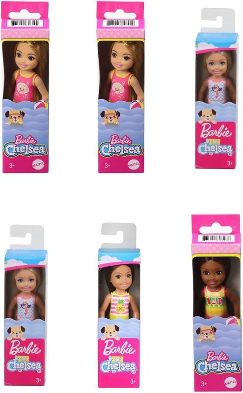 Barbie Chelsea Beach-6 Σχέδια-1Τμχ (GLN73) - φωτογραφία 2