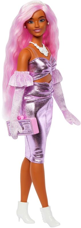 Barbie Deluxe Fashionistas-Ροζ Μαλλιά (HYV25)