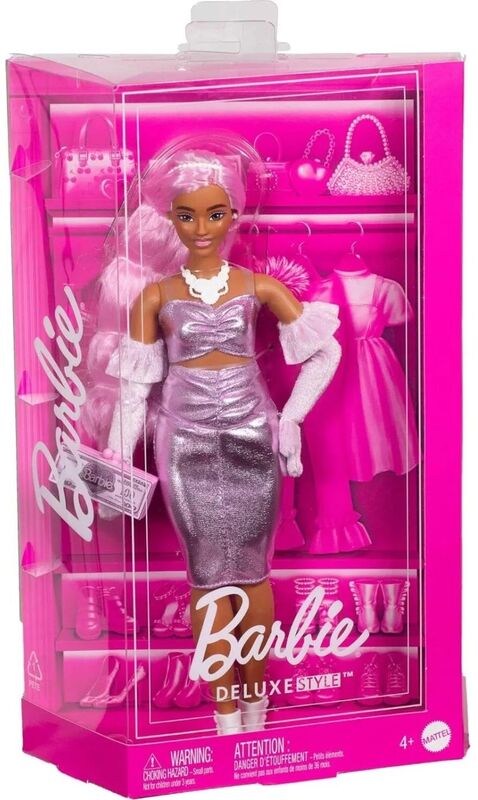 Barbie Deluxe Fashionistas-Ροζ Μαλλιά (HYV25) - φωτογραφία 2