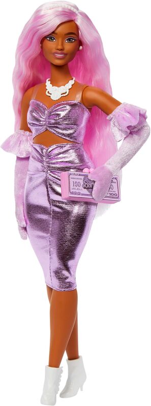 Barbie Deluxe Fashionistas-Ροζ Μαλλιά (HYV25) - φωτογραφία 3
