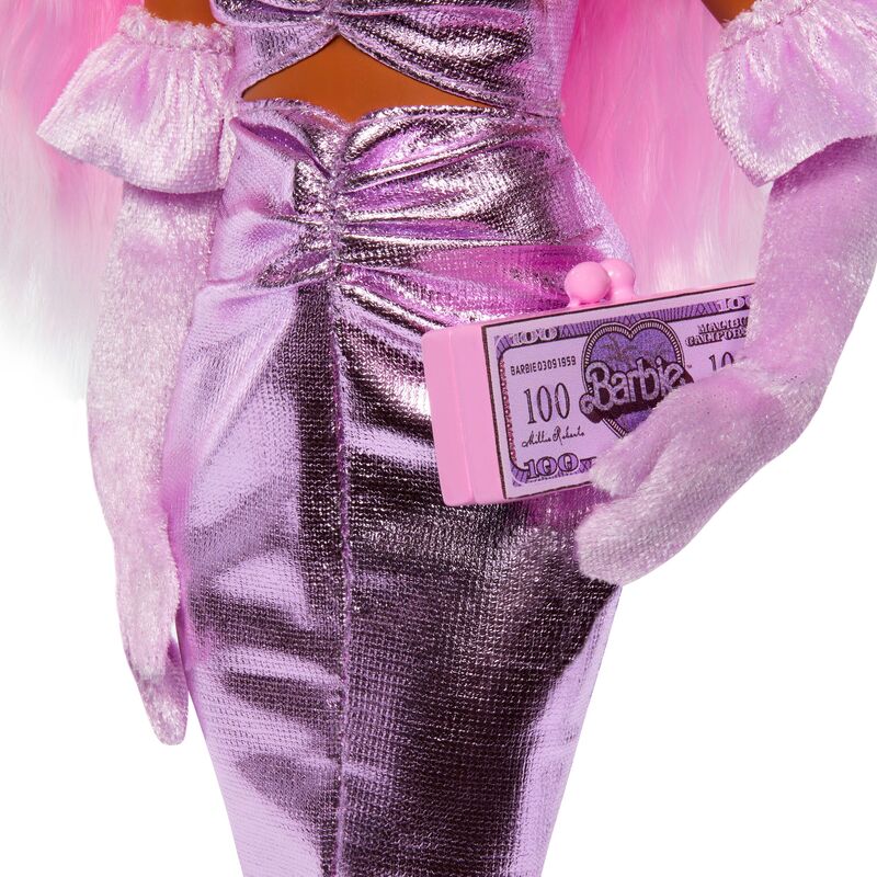 Barbie Deluxe Fashionistas-Ροζ Μαλλιά (HYV25) - φωτογραφία 5