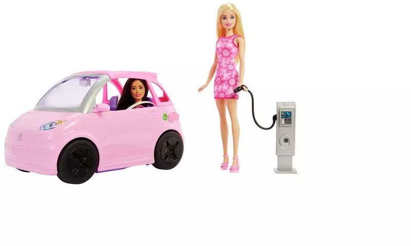 Barbie Σετ 2 Dolls & Ηλεκτρικό Αυτοκίνητο (JLX43) - φωτογραφία 3