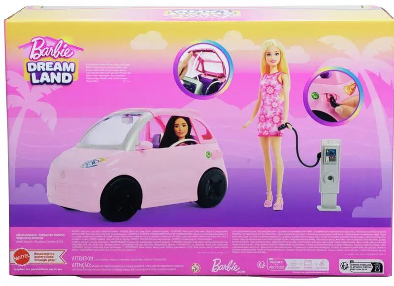 Barbie Σετ 2 Dolls & Ηλεκτρικό Αυτοκίνητο (JLX43) - φωτογραφία 6