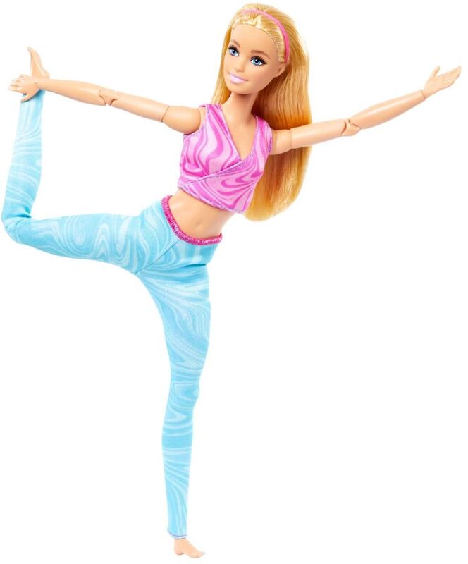 Mattel Barbie Αμέτρητες Κινήσεις Υoga Blonde - HRH27 - φωτογραφία 4