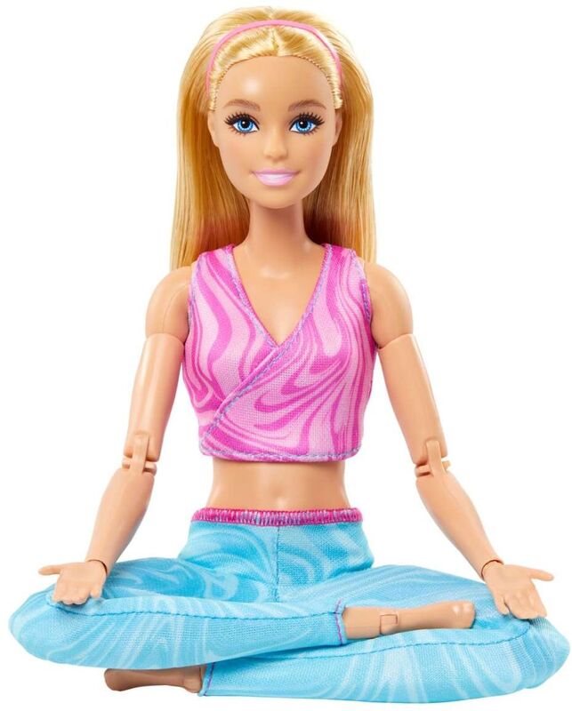 Mattel Barbie Αμέτρητες Κινήσεις Υoga Blonde - HRH27 - φωτογραφία 5