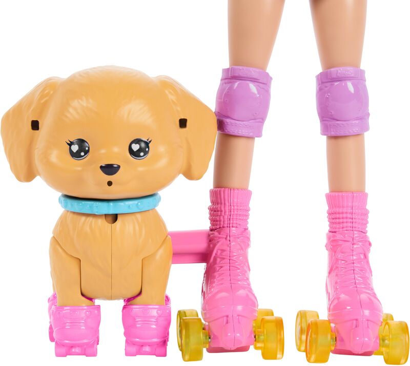 Barbie Roller Skates Με Σκυλάκι (JMJ44) - φωτογραφία 5