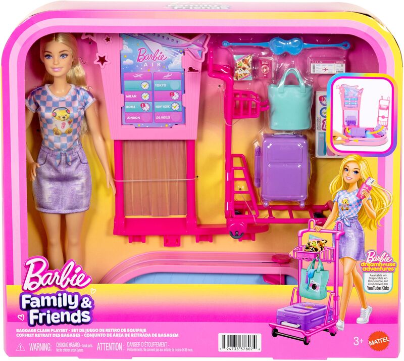 Mattel Barbie Κούκλα Στο Αεροδρόμιο - JMJ49 - φωτογραφία 2