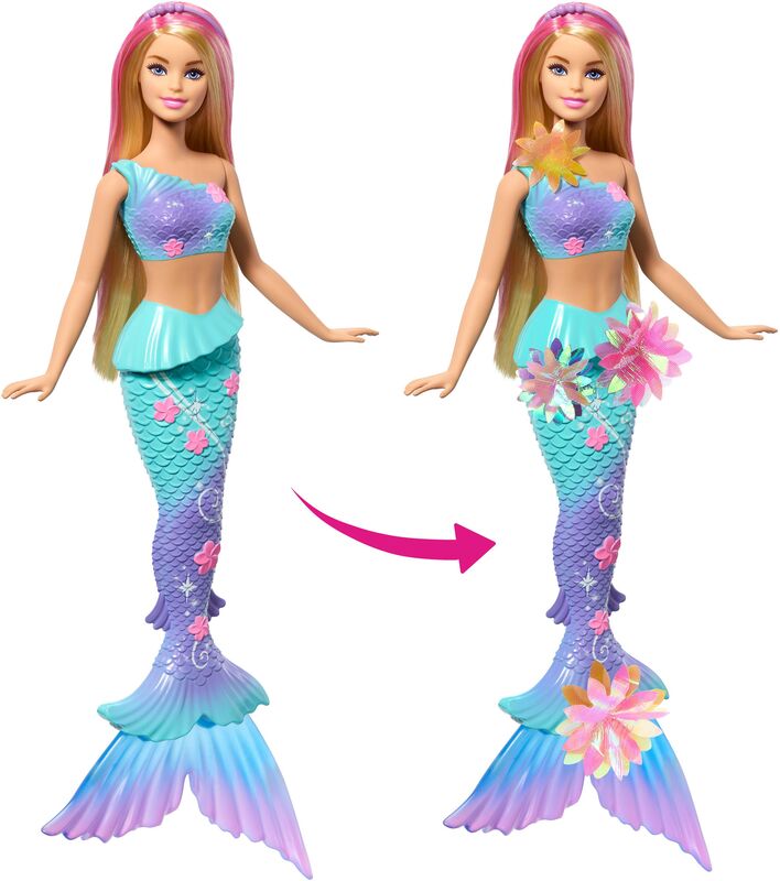 Mattel Barbie Μαγική Γοργόνα Που Ανθίζει-Ξανθιά - JDM72 - φωτογραφία 3