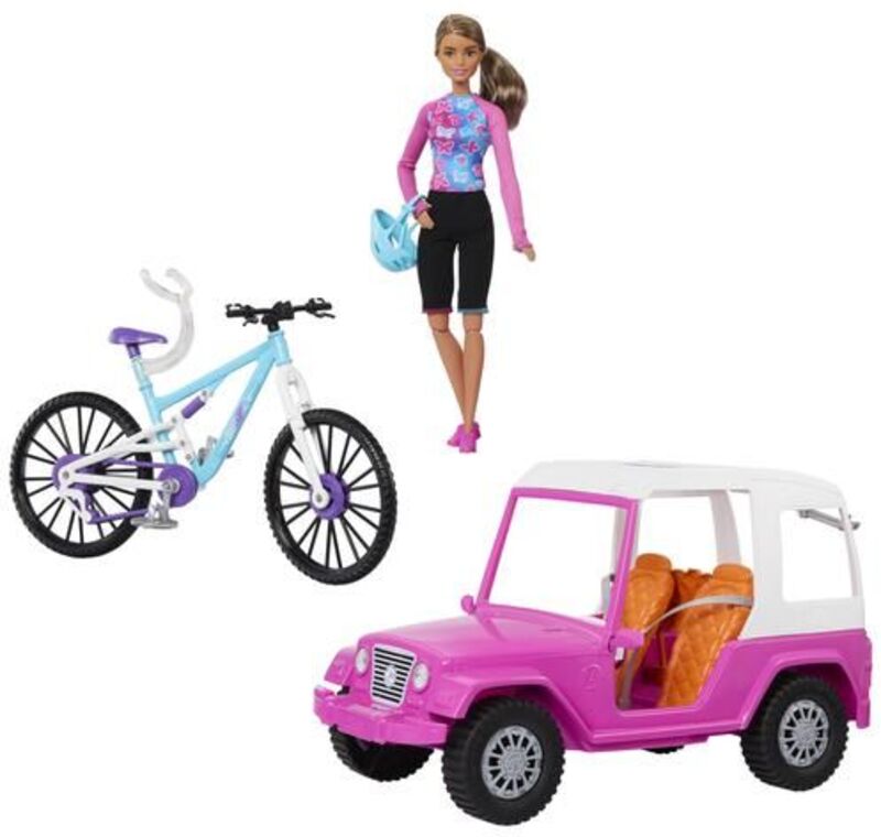 Barbie Τζιπ Και Ποδήλατο (HKB06)