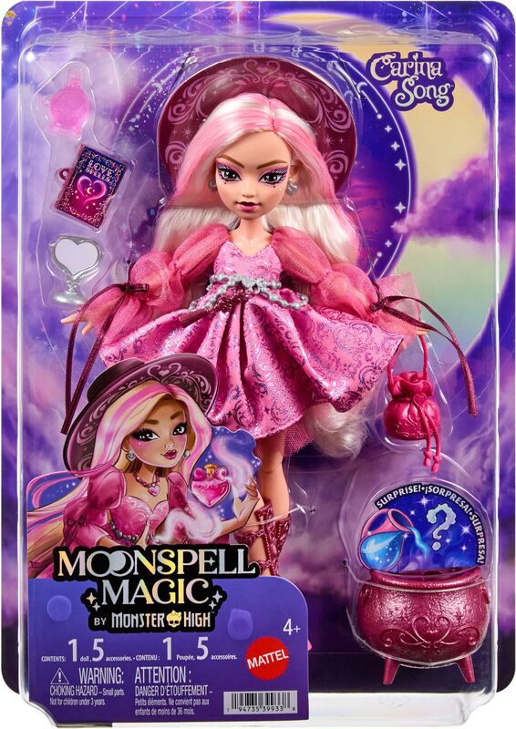 Mattel Monster High Moonspell Magic Κούκλα Carina Song - JNM26 - φωτογραφία 2