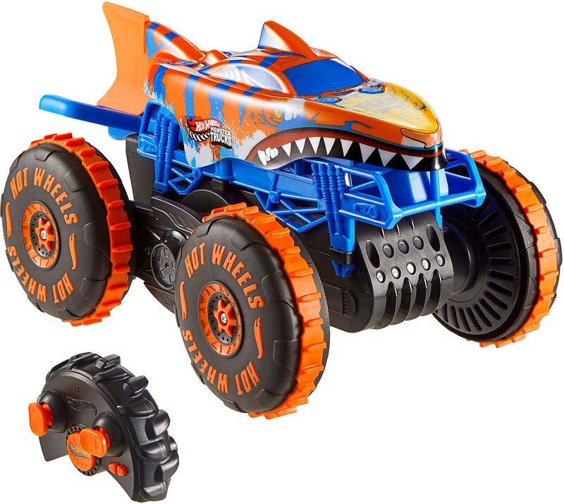 Hot Wheels Monster Trucks R/C Tiger Shark Που Σκαρφαλώνει 1:15 (JFR39)