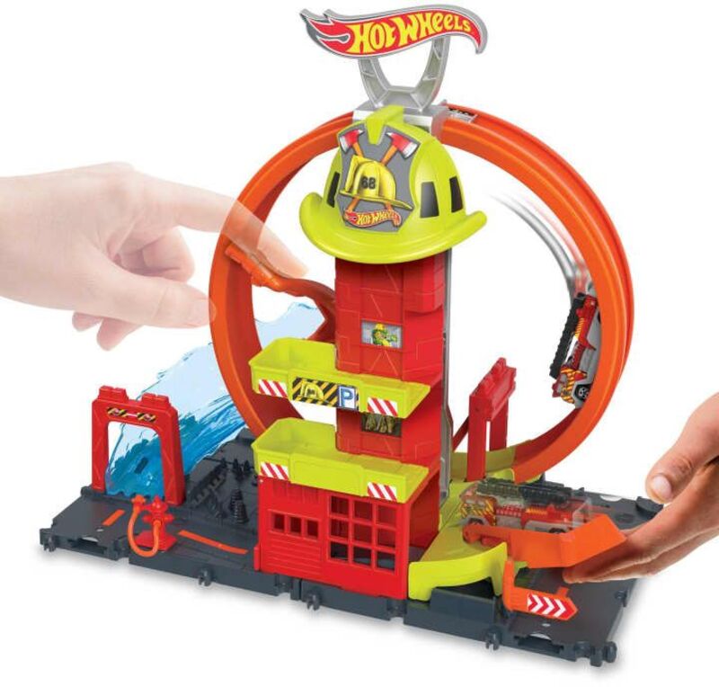 Hot Wheels Πίστα Πυροσβεστικός Σταθμός City (HKX41) - φωτογραφία 7