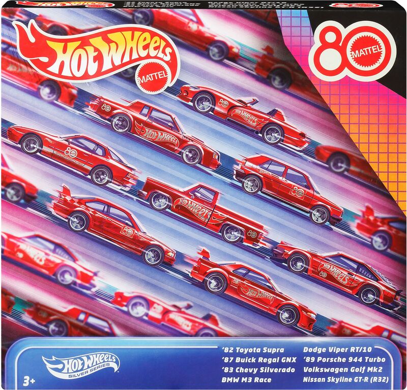 Hot Wheels Συλλεκτικά Αυτοκινητάκια Mattel 80 Χρόνια Σετ Των 8 - JGK09 - φωτογραφία 2