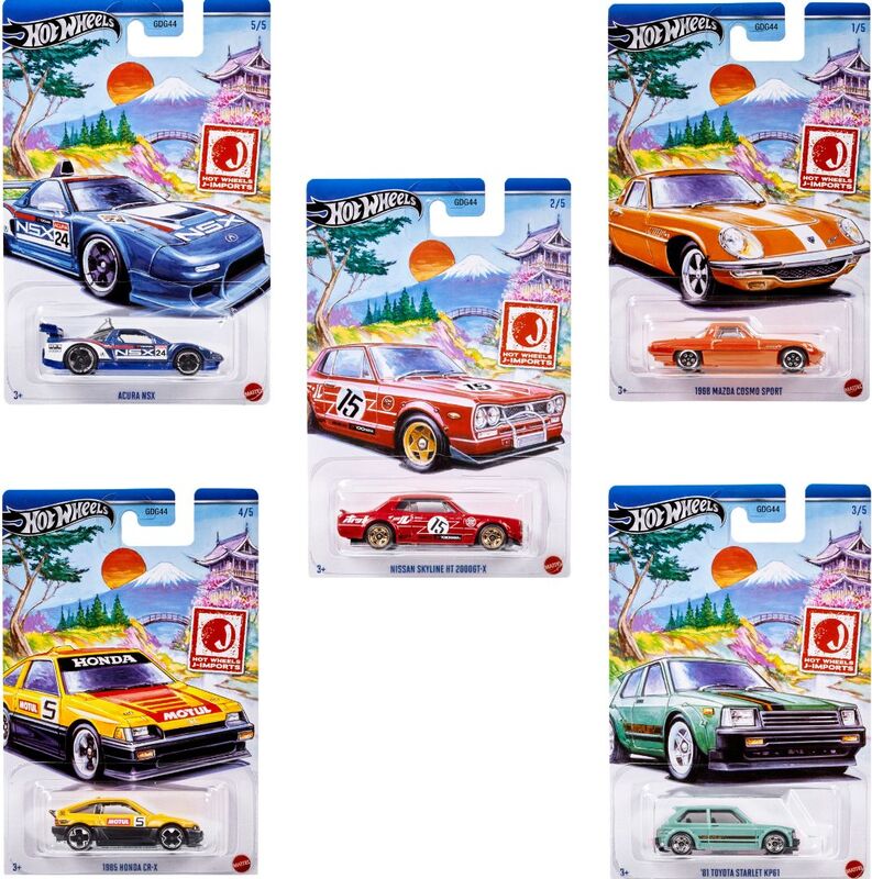 Hot Wheels Αυτοκινητάκια J Imports-5 Σχέδια (HWR57) - φωτογραφία 3