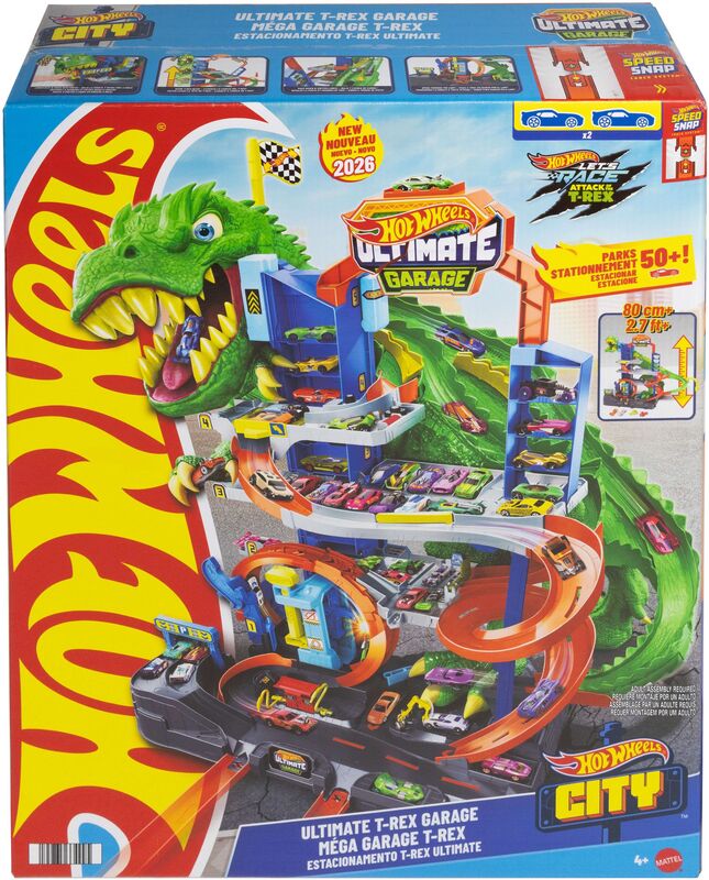 Mattel Hot Wheels Απόλυτο Γκαράζ T-Rex Με Πίστα City - JHL98 - φωτογραφία 2