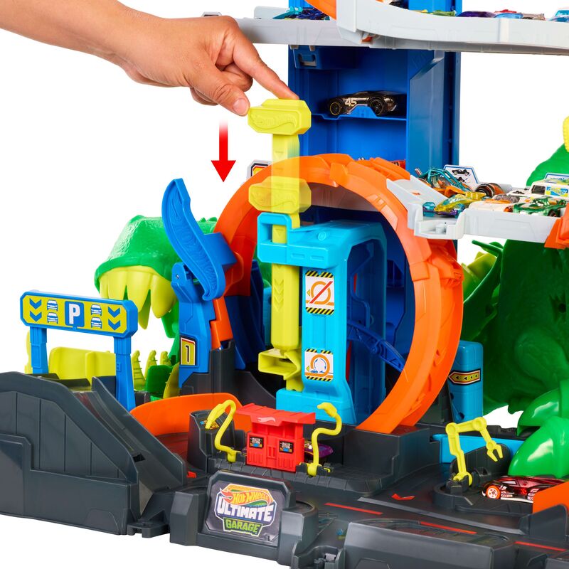 Mattel Hot Wheels Απόλυτο Γκαράζ T-Rex Με Πίστα City - JHL98 - φωτογραφία 3