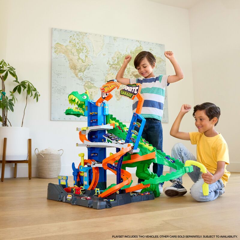 Mattel Hot Wheels Απόλυτο Γκαράζ T-Rex Με Πίστα City - JHL98 - φωτογραφία 6