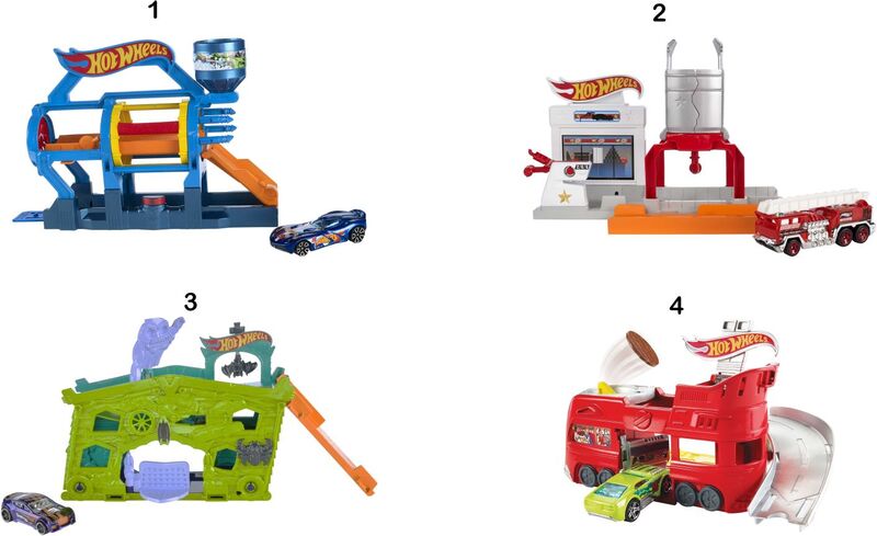 Hot Wheels Αναδιπλούμενες Πίστες City-4 Σχέδια (FJN34) - φωτογραφία 2