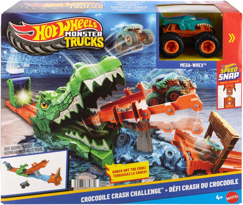 Mattel Hot Wheels Monster Trucks Πίστα-Εξόντωση Κροκόδειλου - JJN45 - φωτογραφία 2