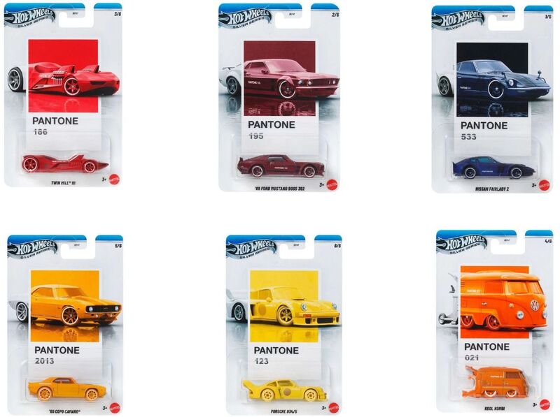 Hot Wheels Αυτοκινητάκια-Pantone-6 Σχέδια (JKY47) - φωτογραφία 3
