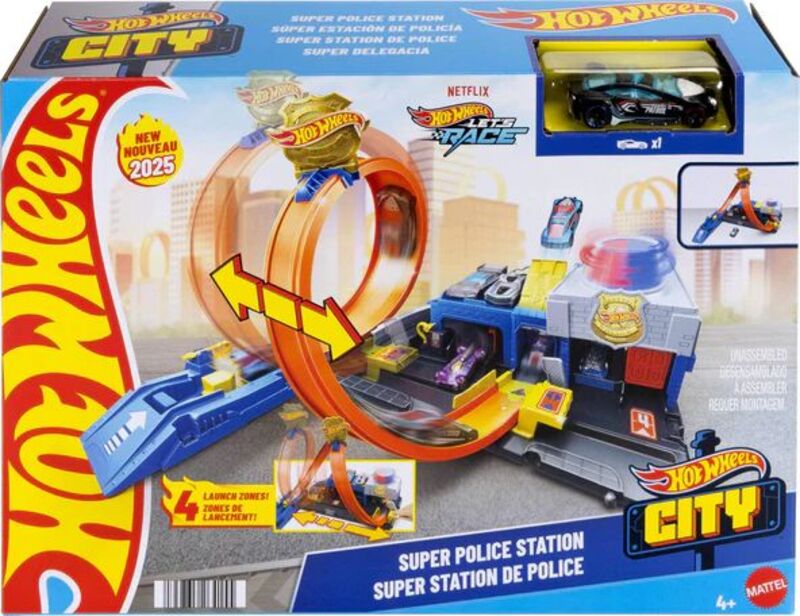 Hot Wheels Σούπερ Αστυνομικό Τμήμα City (JBM71) φωτογραφία