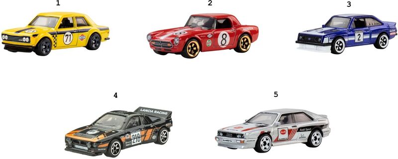 Hot Wheels Αυτοκινητάκια-Αυτοκινητοβιομηχανίες International Rally-5 Σχέδια (JLT21) - φωτογραφία 2