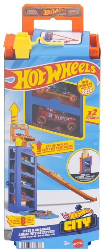 Hot Wheels Mini Γκαράζ Πίστες City-2 Σχέδια (JMJ52) - φωτογραφία 3