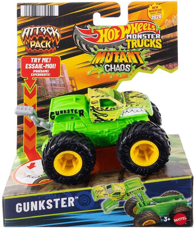Hot Wheels Monster Trucks Οχήματα-Attack Pack-5 Σχέδια (JMK92) - φωτογραφία 3