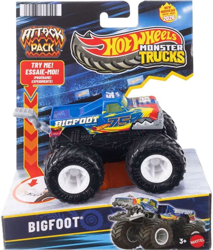 Hot Wheels Monster Trucks Οχήματα-Attack Pack-5 Σχέδια (JMK92) - φωτογραφία 4