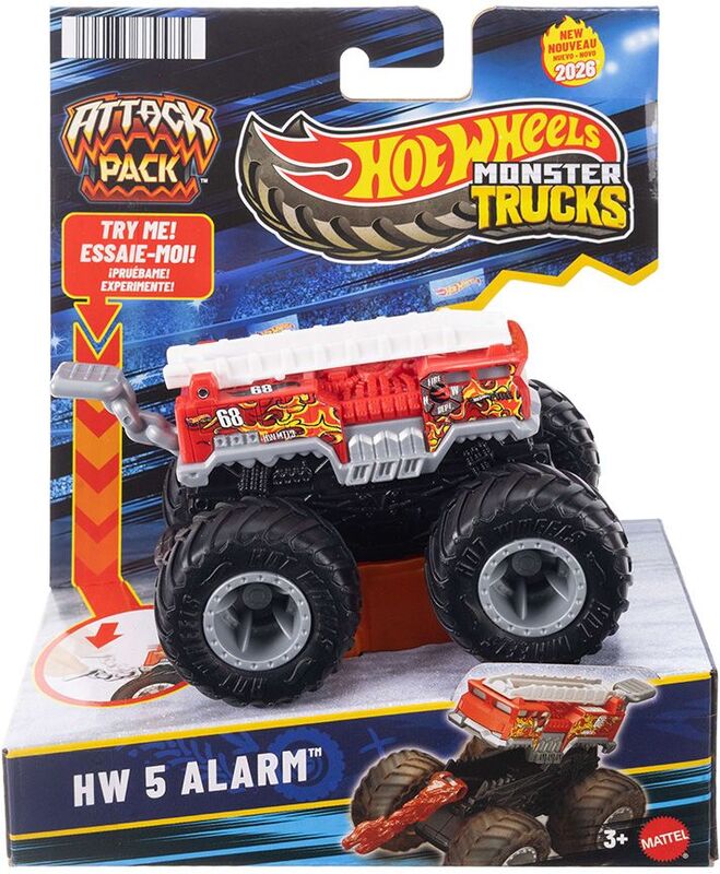 Hot Wheels Monster Trucks Οχήματα-Attack Pack-5 Σχέδια (JMK92) - φωτογραφία 6