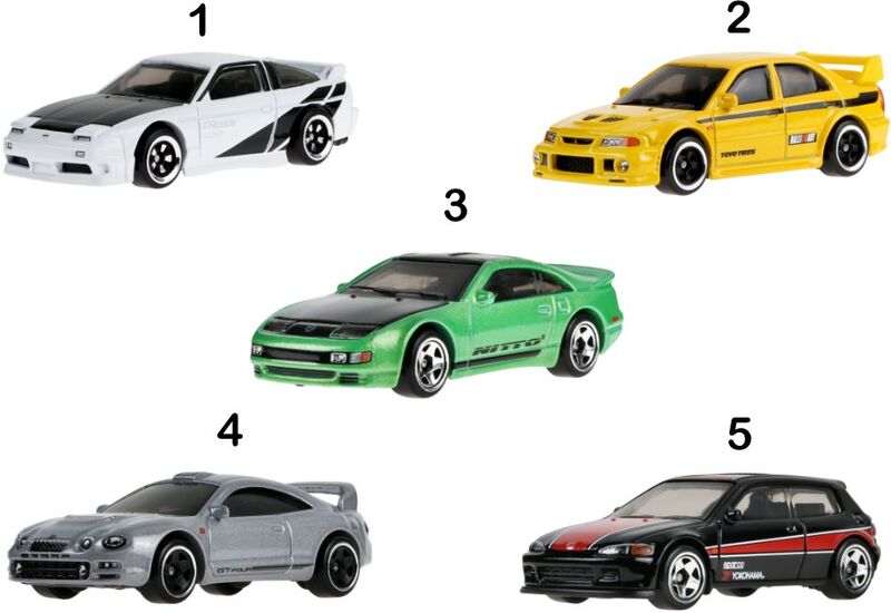Hot Wheels Αυτοκινητάκια-90's Street Scene-5 Σχέδια-1Τμχ (JDY83) - φωτογραφία 2