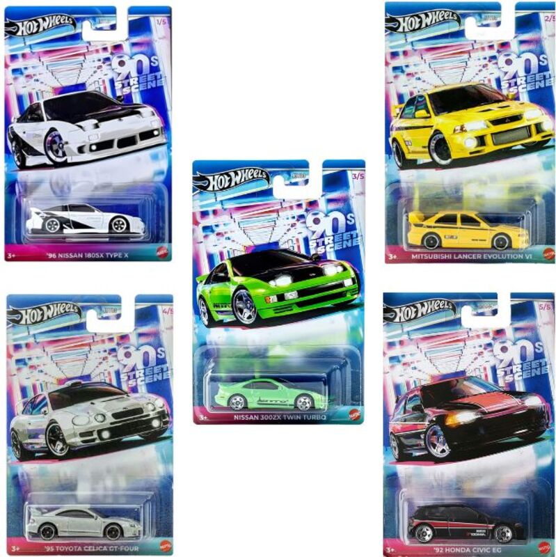 Hot Wheels Αυτοκινητάκια-90's Street Scene-5 Σχέδια-1Τμχ (JDY83) - φωτογραφία 3