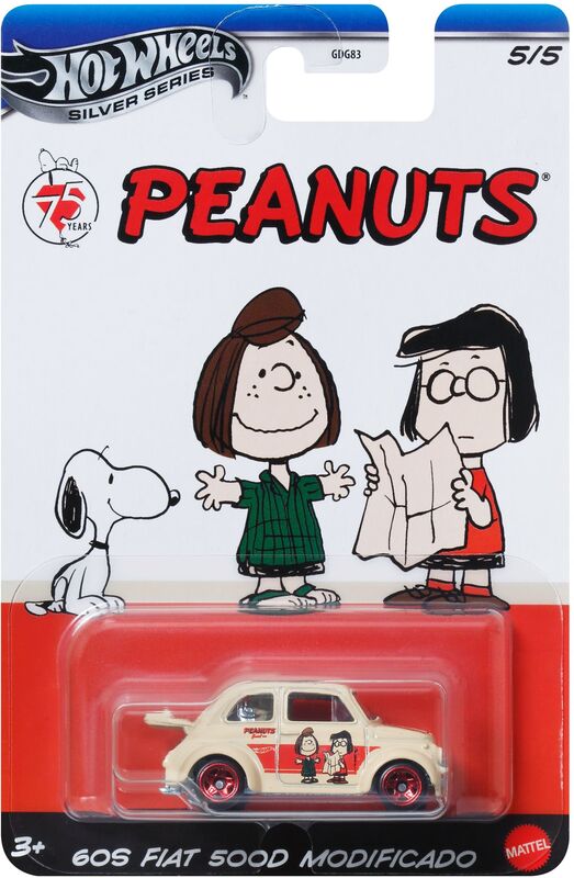 Hot Wheels Αυτοκινητάκια-Peanuts 75th-5 Σχέδια-1Τμχ (JDY88) - φωτογραφία 6