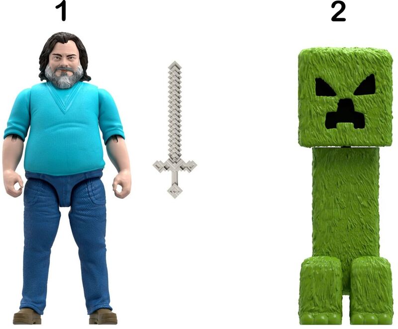 Minecraft Movie Φιγούρες Μεγάλες-2 Σχέδια (JFR65) - φωτογραφία 2