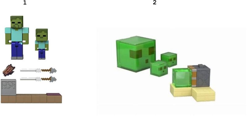 Minecraft Βασική Φιγούρα Με Αξεσουάρ-2 Σχέδια (JKK00) - φωτογραφία 2