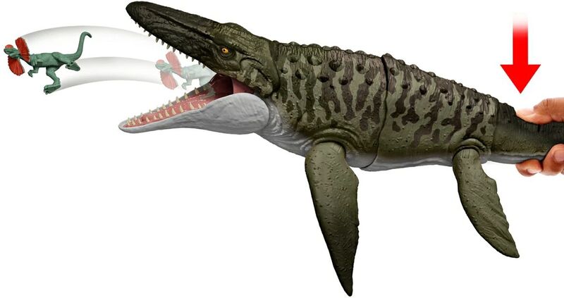 Jurassic World Rebirth Μοσόσαυρος Με Λειτουργία Κίνησης & Ήχους (JCH00) - φωτογραφία 4