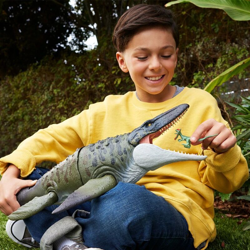 Jurassic World Rebirth Μοσόσαυρος Με Λειτουργία Κίνησης & Ήχους (JCH00) - φωτογραφία 7