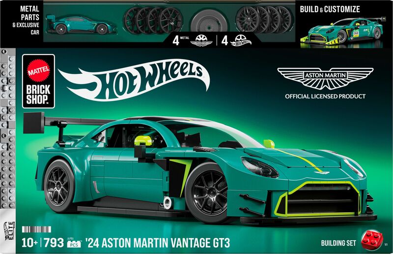 Brick Shop Hot Wheels Elite Series-Aston Martin Vantage GT3 (JLF51) - φωτογραφία 2