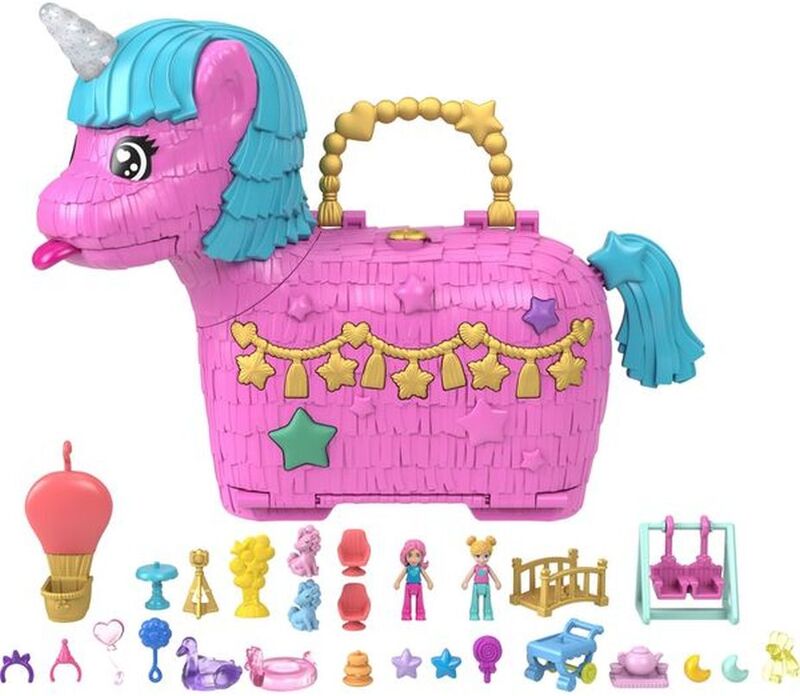 Polly Pocket Polly Μονόκερος Πινιάτα Έκπληξη Σετ-2 Σχέδια (GVL88) φωτογραφία