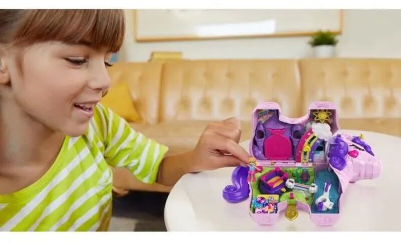 Polly Pocket Polly Μονόκερος Πινιάτα Έκπληξη Σετ-2 Σχέδια (GVL88) φωτογραφία
