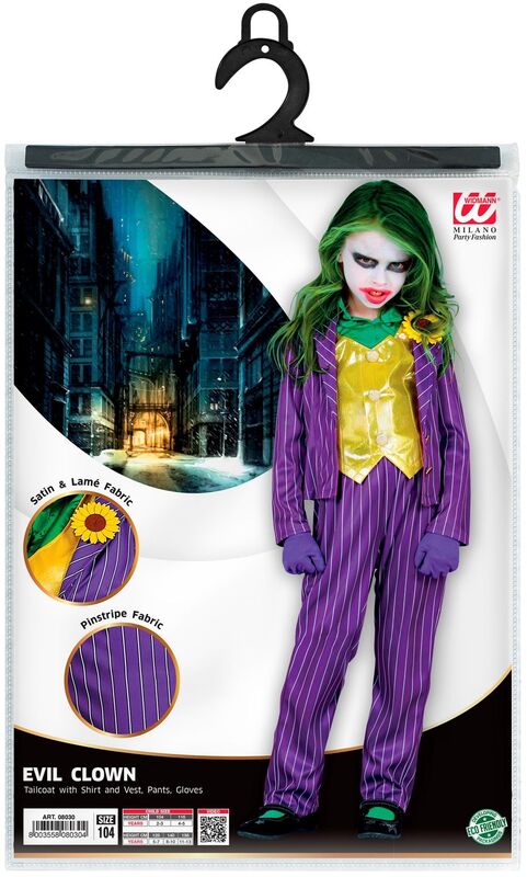 WM Στολή Παιδική Evil Clown No 4-5 (08035) - φωτογραφία 2