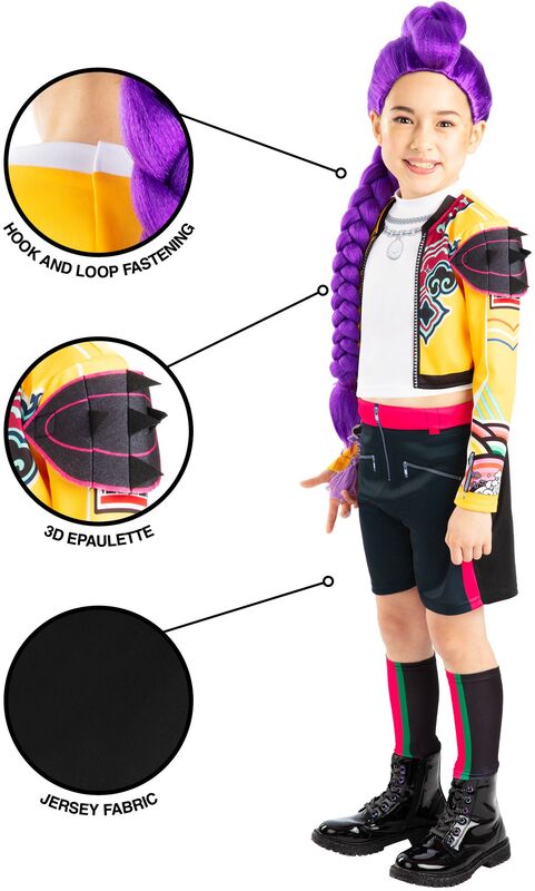 Rubie's K-Pop Demon Hunters Rumi Classic Στολή Small No 7-8 (1003654/S) - φωτογραφία 5