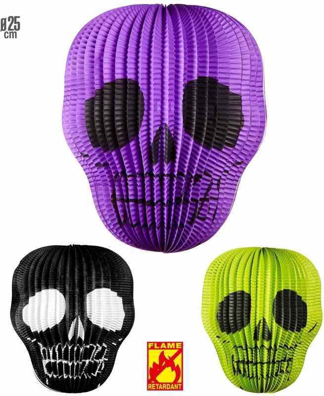 WM Skull Lampion 25cm-3 Σχέδια (95750) - φωτογραφία 3