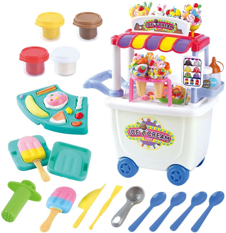 Playgo Πλαστοζυμαράκια Dough Ice Cream Cart (8280) - φωτογραφία 2