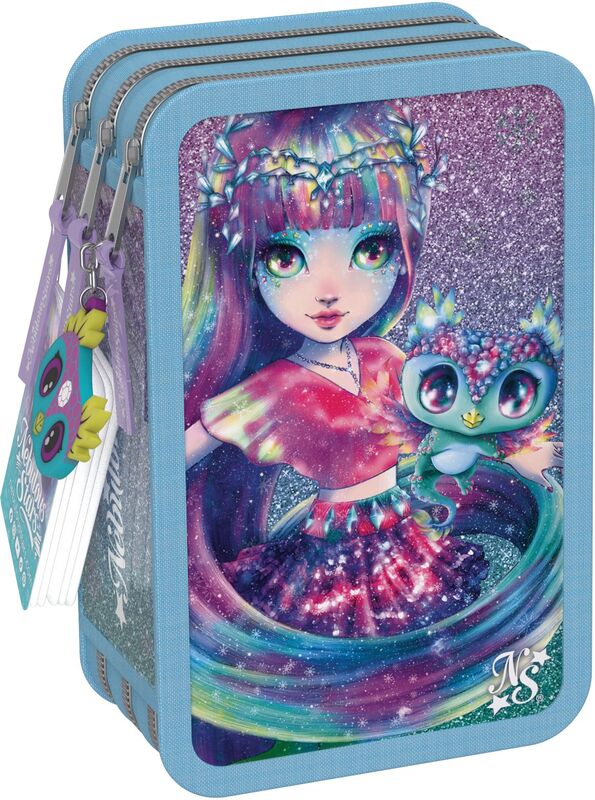 Nebulous Stars 3-Tier Pencil Case-4 Σχέδια (12601) φωτογραφία