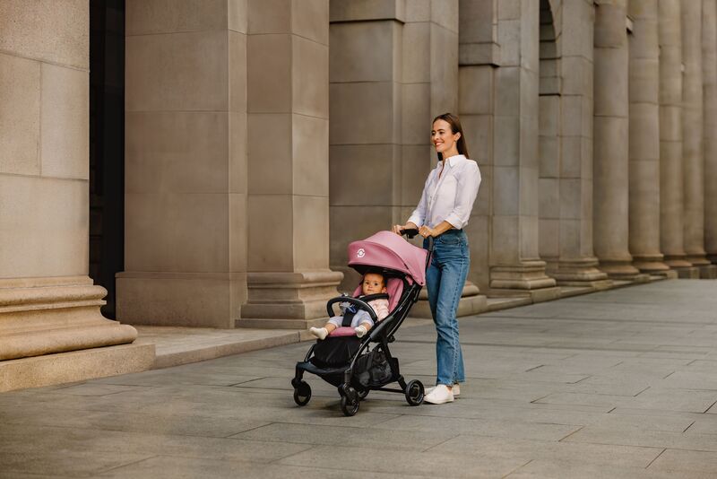 Globber Καρότσι Stroll Lite Deep Pastel-Pink (925-210) φωτογραφία
