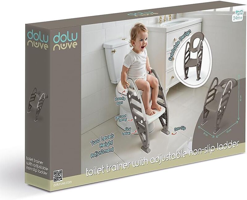 Dolu Κάθισμα Τουαλέτας Με Σκάλα Grey (7243) - φωτογραφία 2