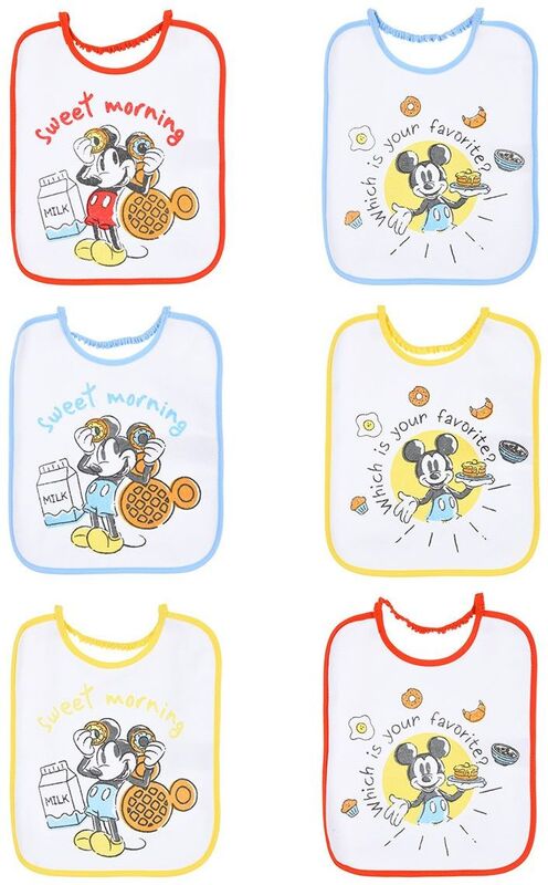 Sun City Χ25/26 Mickey Σετ 6 Σαλιάρες (HY00176)