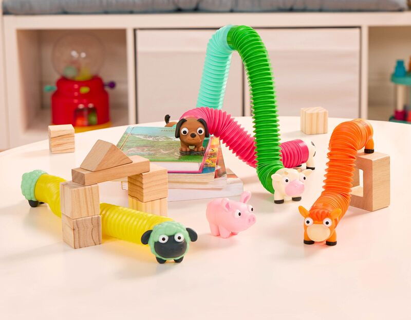 Battat Σετ Ζωάκια Sensory Mix & Match Farm (BT1840Z) - φωτογραφία 6